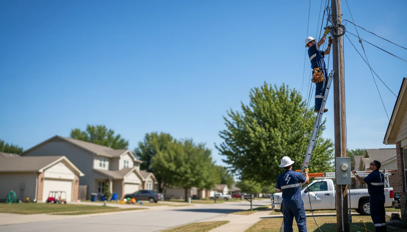 Residential electrician providing installation services in Tripoli, IA